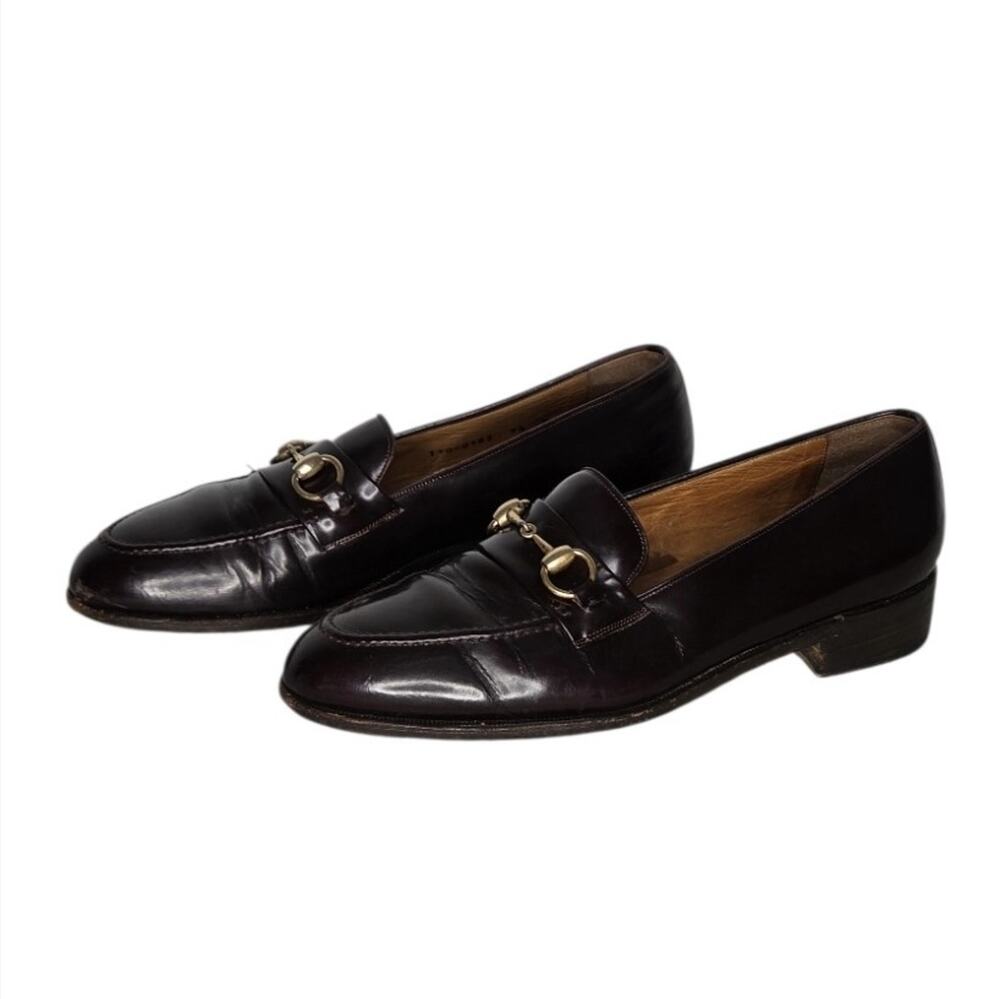 Gucci Horsebit Loafers 9.5 D Mens Leather Slip On Dress Shoes Made In Italy